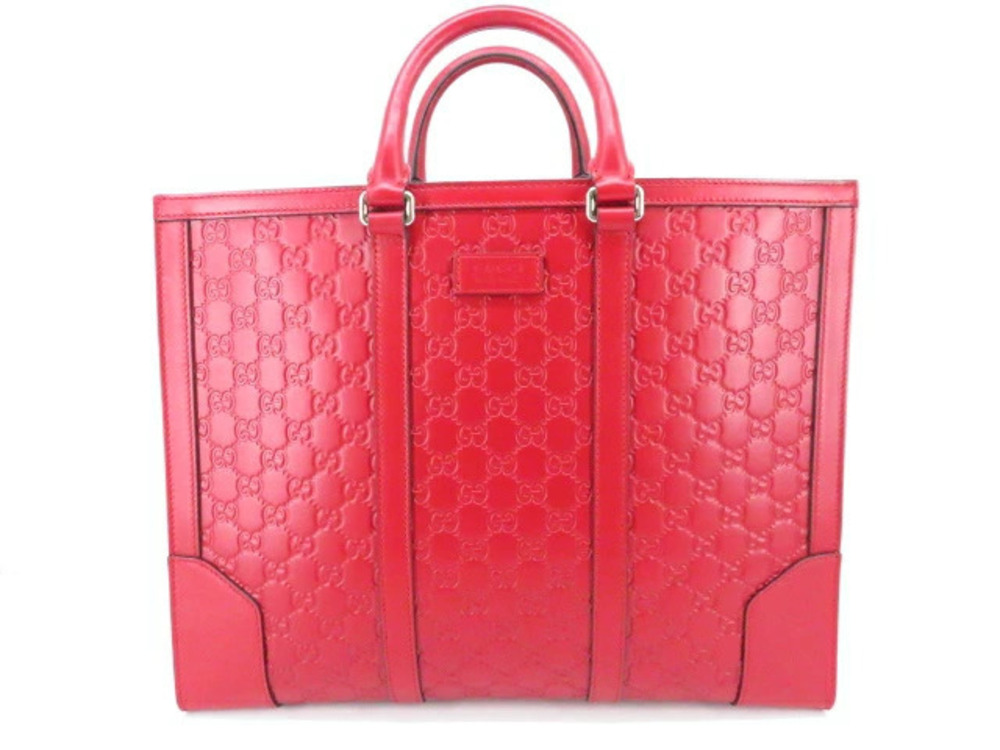 Gucci Tote Bag GG Calf Red